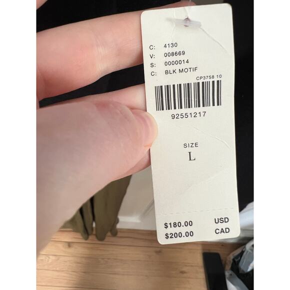 NEW Anthropologie Gemini Twofer Sweater Dress Set Green Midi Black Women's L - Picture 9 of 16